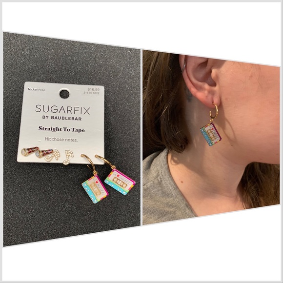 BaubleBar Earring Wardrobe, NWT, 8 Pair, Stars, Hoops, Bling, Pearl, Gold & More - Picture 7 of 13